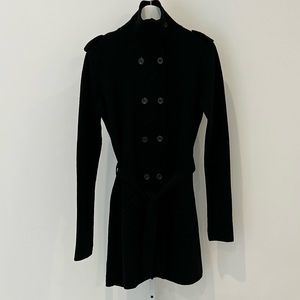 IN-SIDE BLACK WOOL SWEATER JACKET SIZE 42